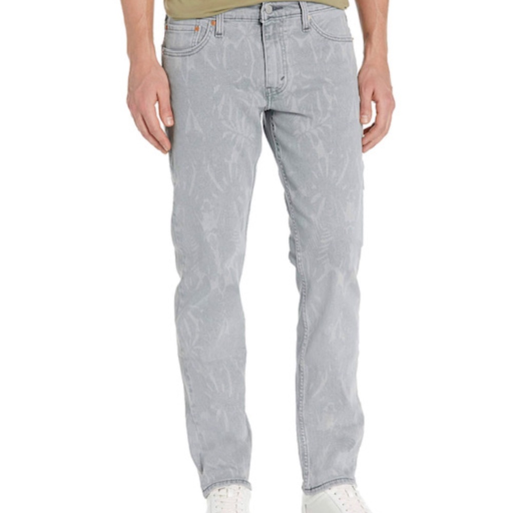 NWT Levi's 511 Slim Stretch palm print jeans 36x30